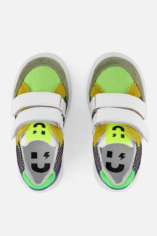 Muyters Velcro Sneakers groen Leer