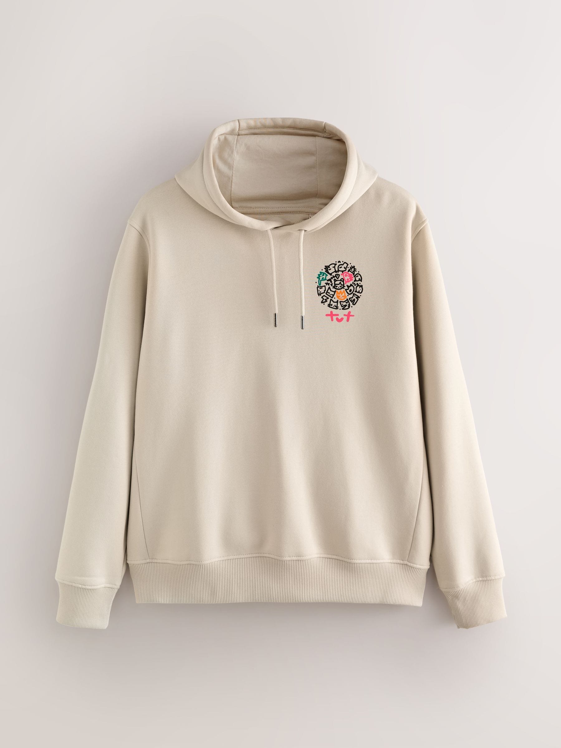 Pastelgeel - Totcat Seminal License Graphic Print Hoodie