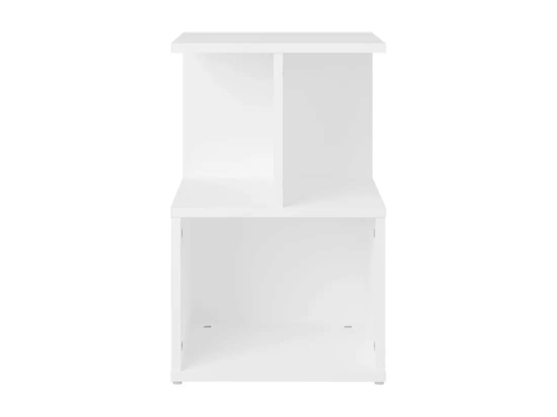 Table de chevet Blanc 35x35x55 cm Aggloméré