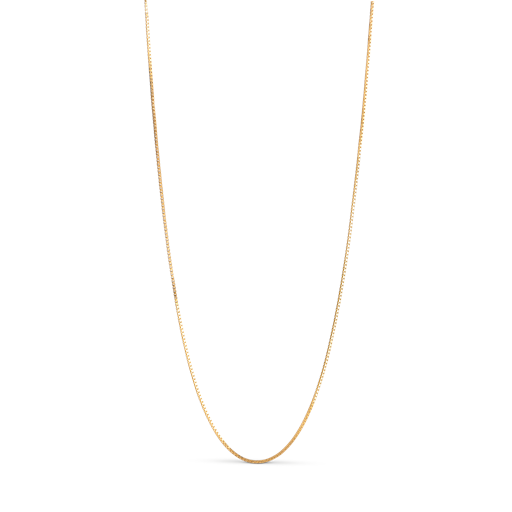 ENAMEL Copenhagen Box Chain Halskæde, Gold Plated, 45 7 cm