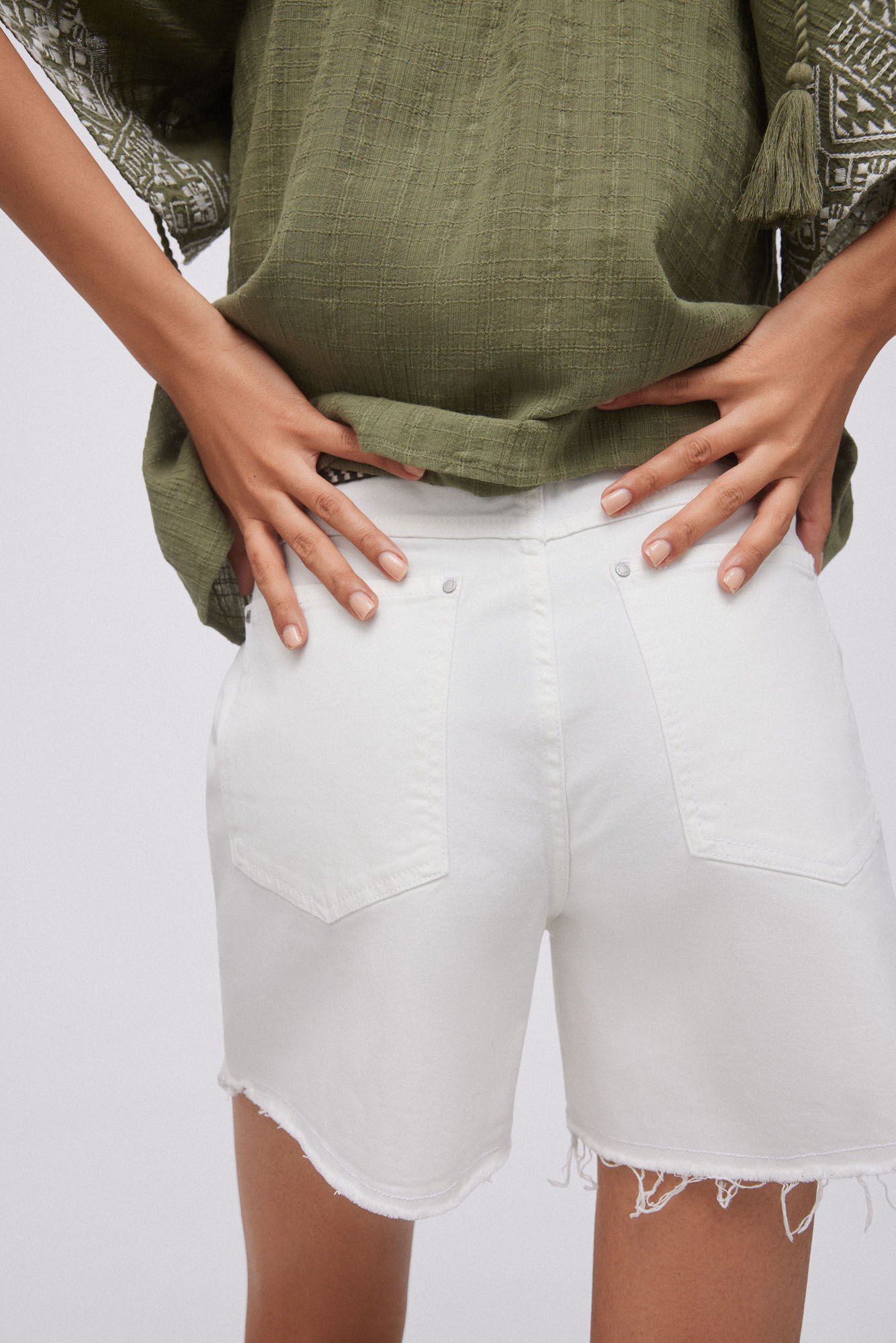 Bermuda jeans - Raw