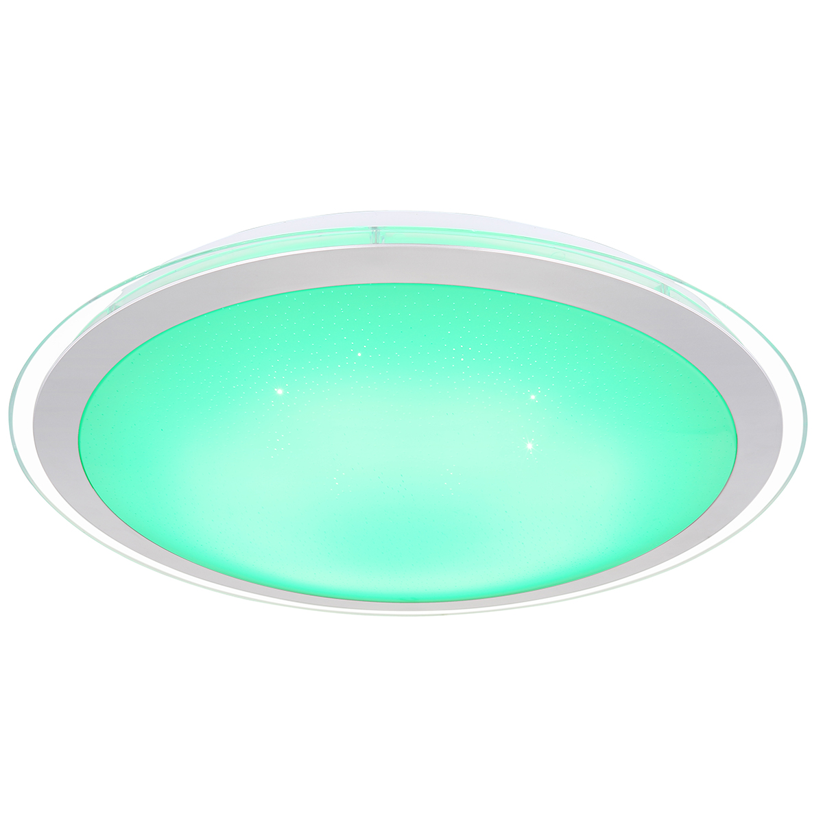 LED-RGB-Deckenleuchte - weiß - mit Fernbedienung - per App steuerbar