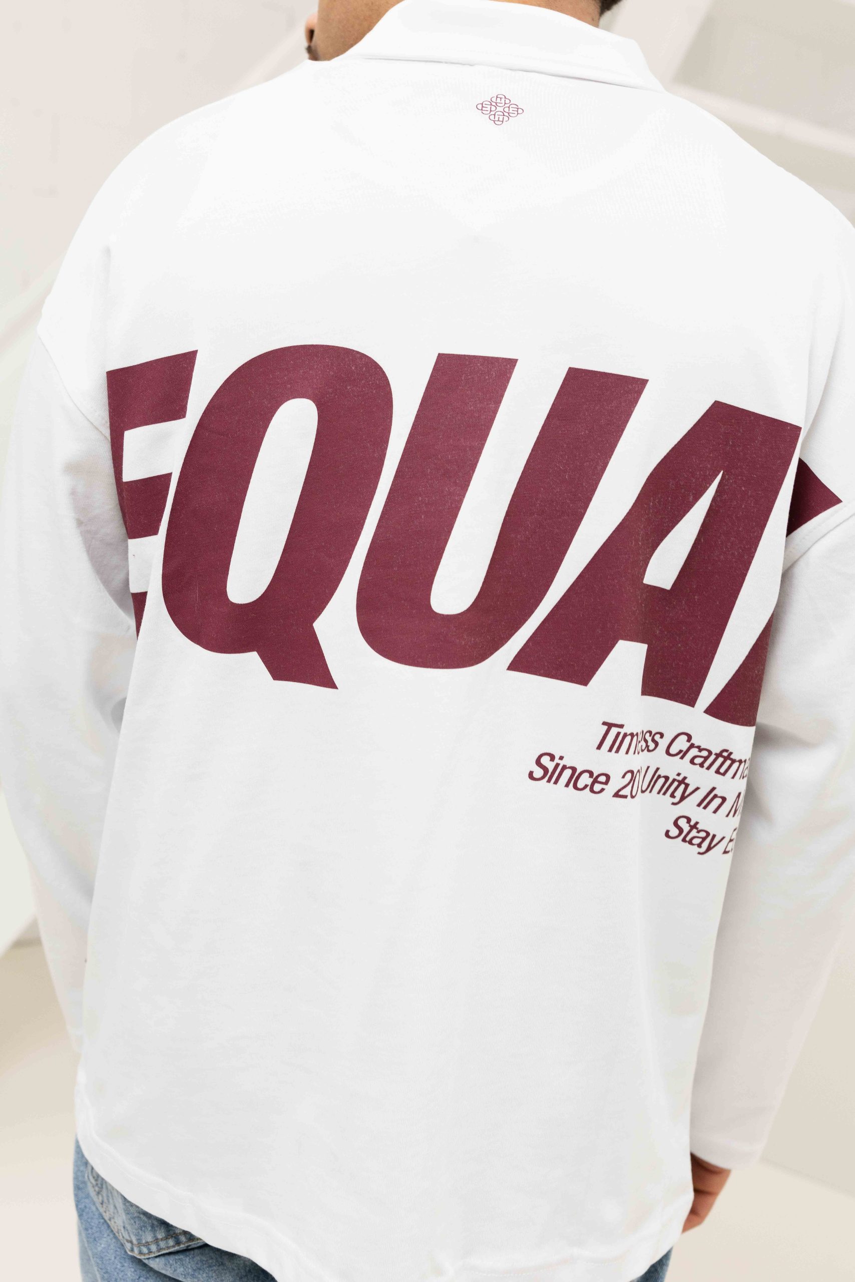 Equalite Elia Longsleeve Polo Heren Wit