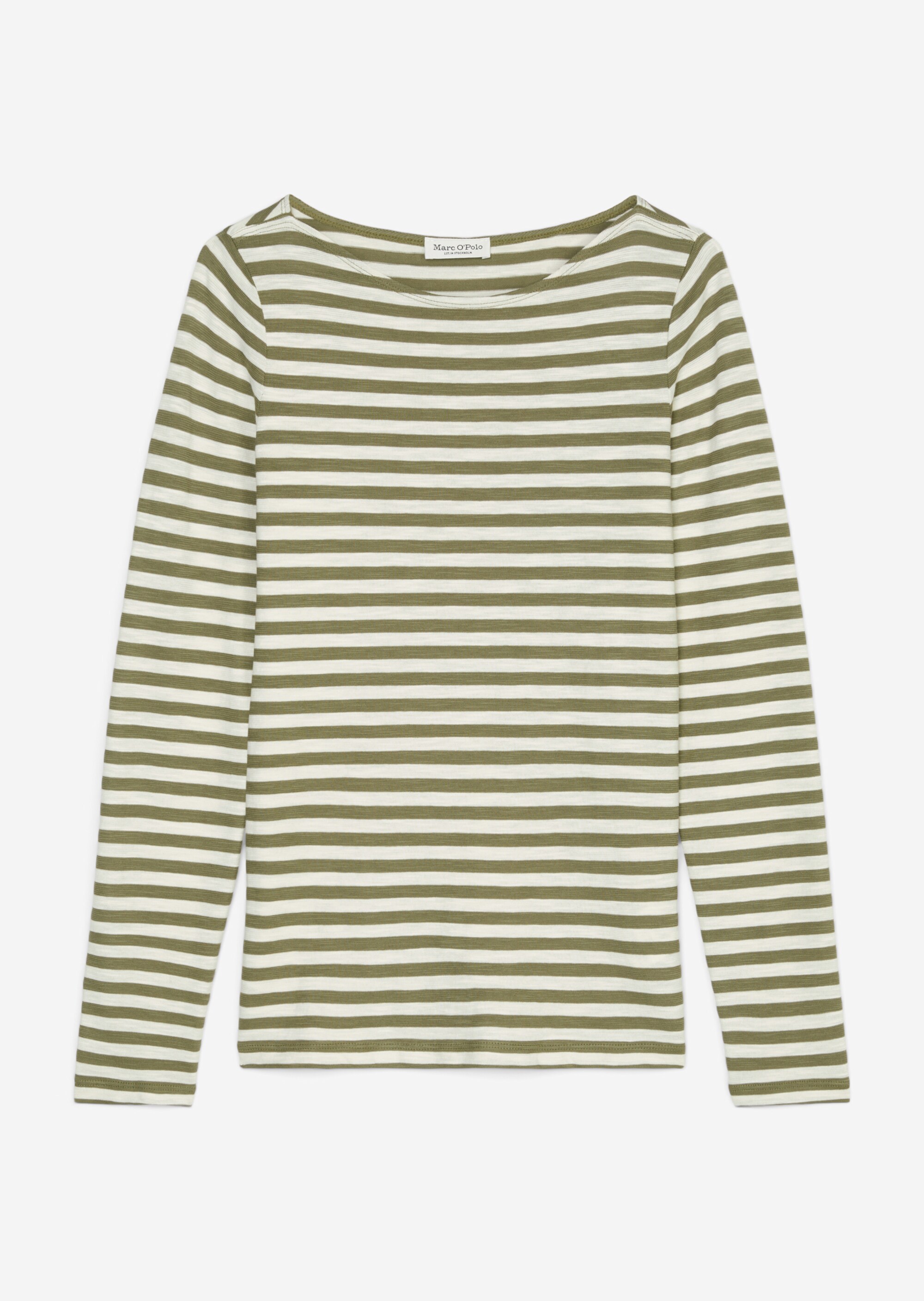 Ringel-Longsleeve regularaus Slubjersey