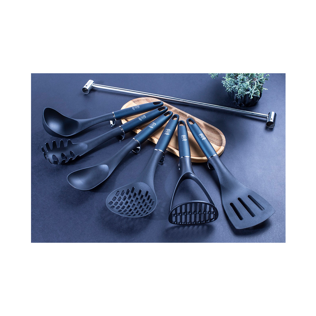 Berlinger Haus 7-teiliges Kochbesteck-Set Metallic Line Aquamarine Edition