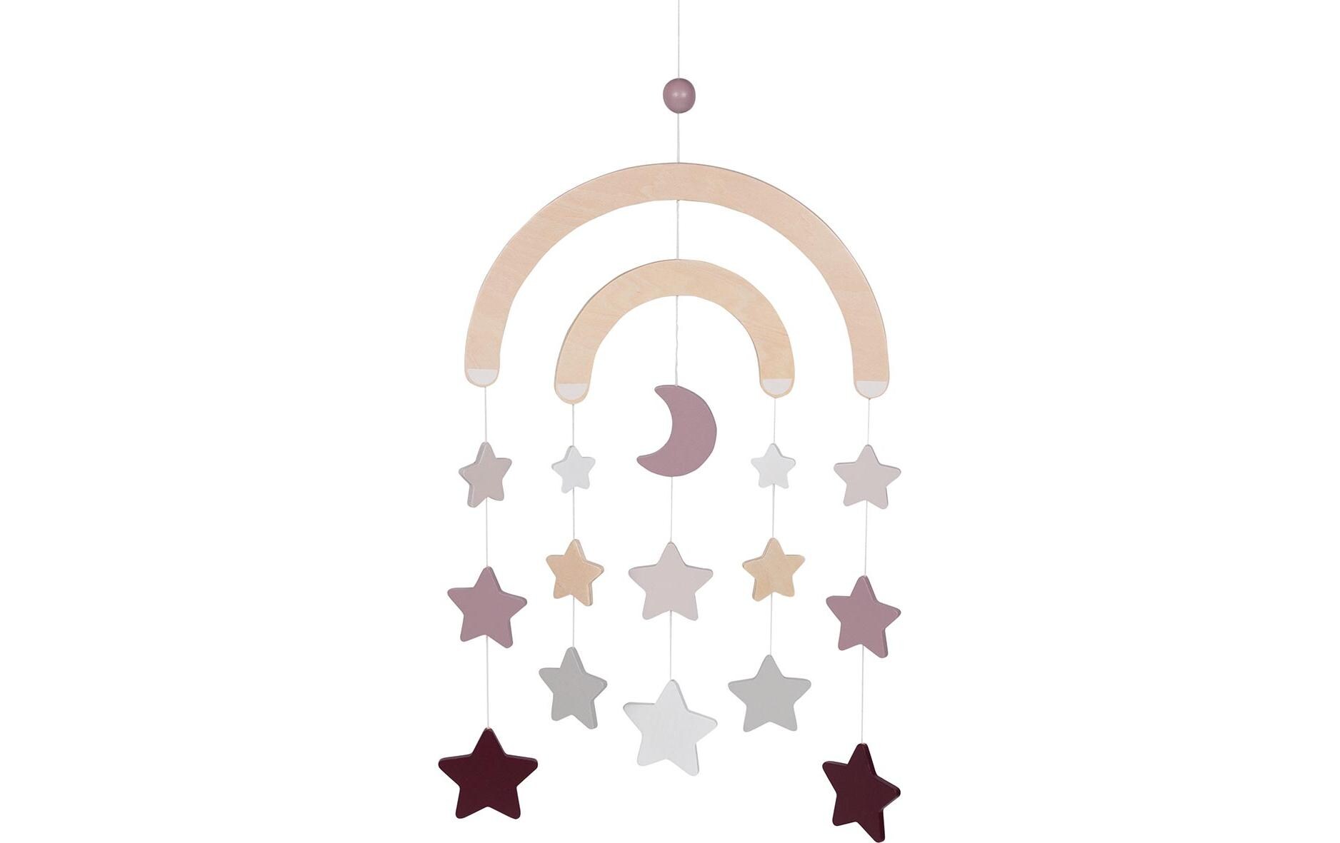 Mobile Lifestyle Malve Grau/Mauve/NatureHolzmobile
