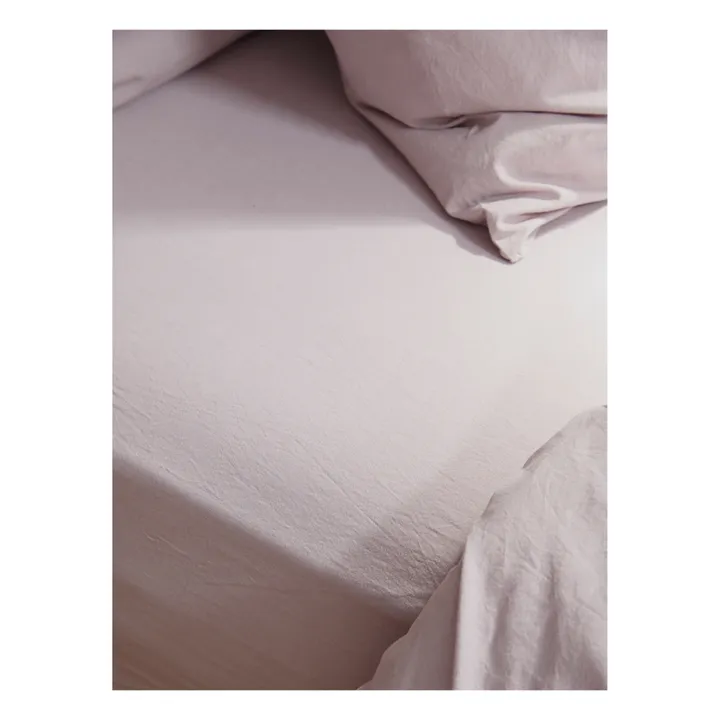 La cerise sur le gâteau Drap-housse Celeste en coton bio | Rose pâle