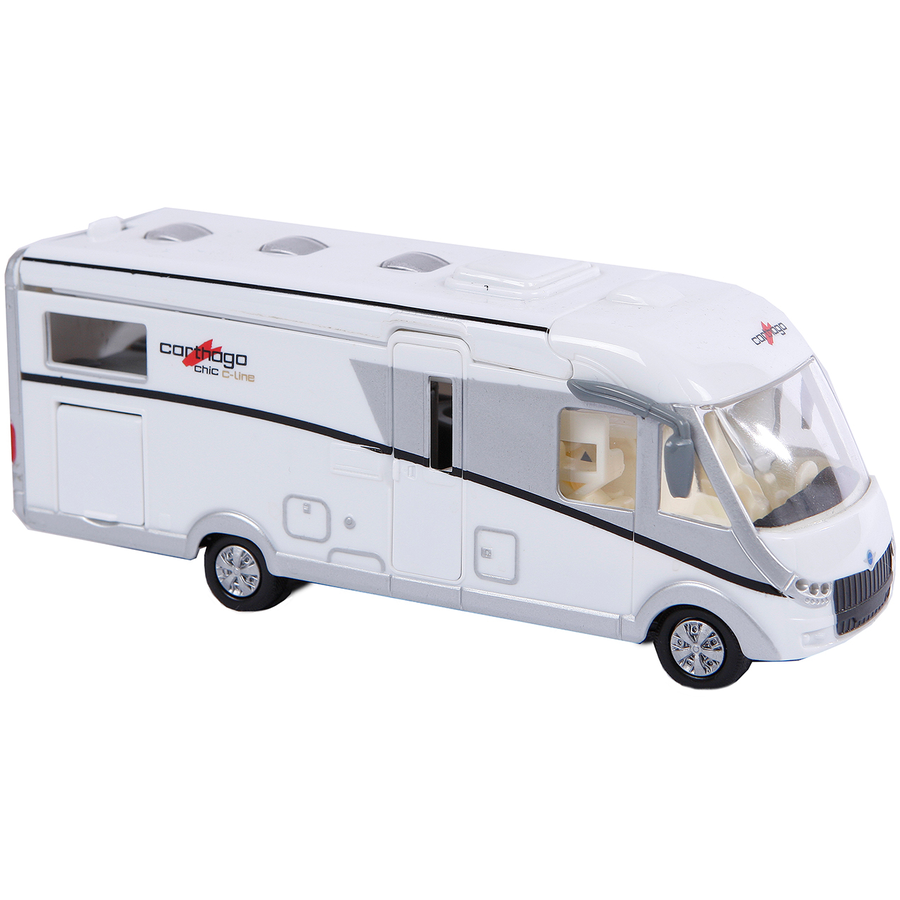 Kids Globe Farming Carthago Camper mit Licht Weiß Weiß