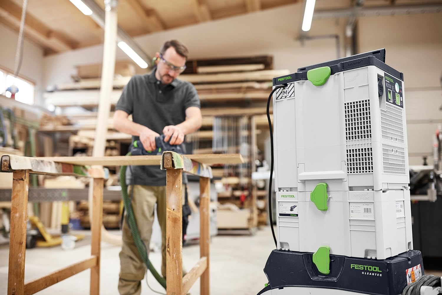 Festool Luftreiniger Sys-Air M mit Vorfilter und Hauptfilter - mobiler Luftreiniger, 200W