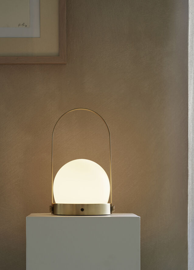 Audo Copenhagen Carrie Portable Table Lamp Brushed brass
