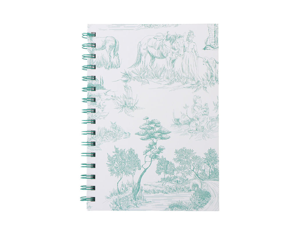 CADERNO ESPIRAL A5 AUCHAN VERDE 80 FOLHAS