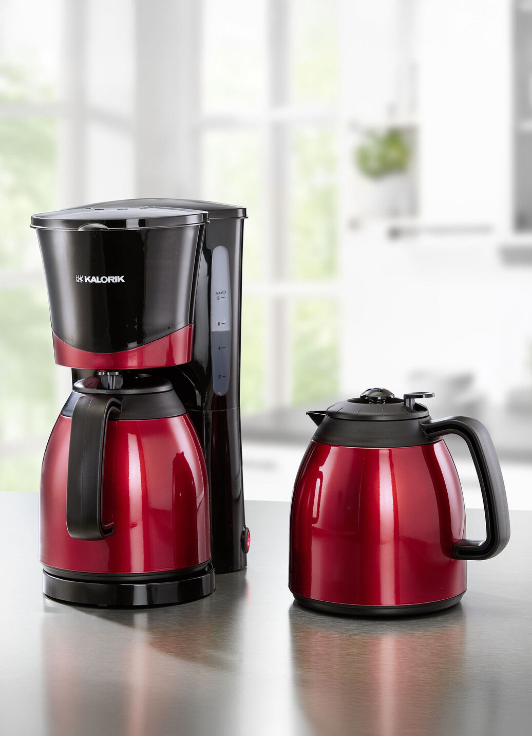 Thermo-Kaffeemaschine mit 2 Thermokannen