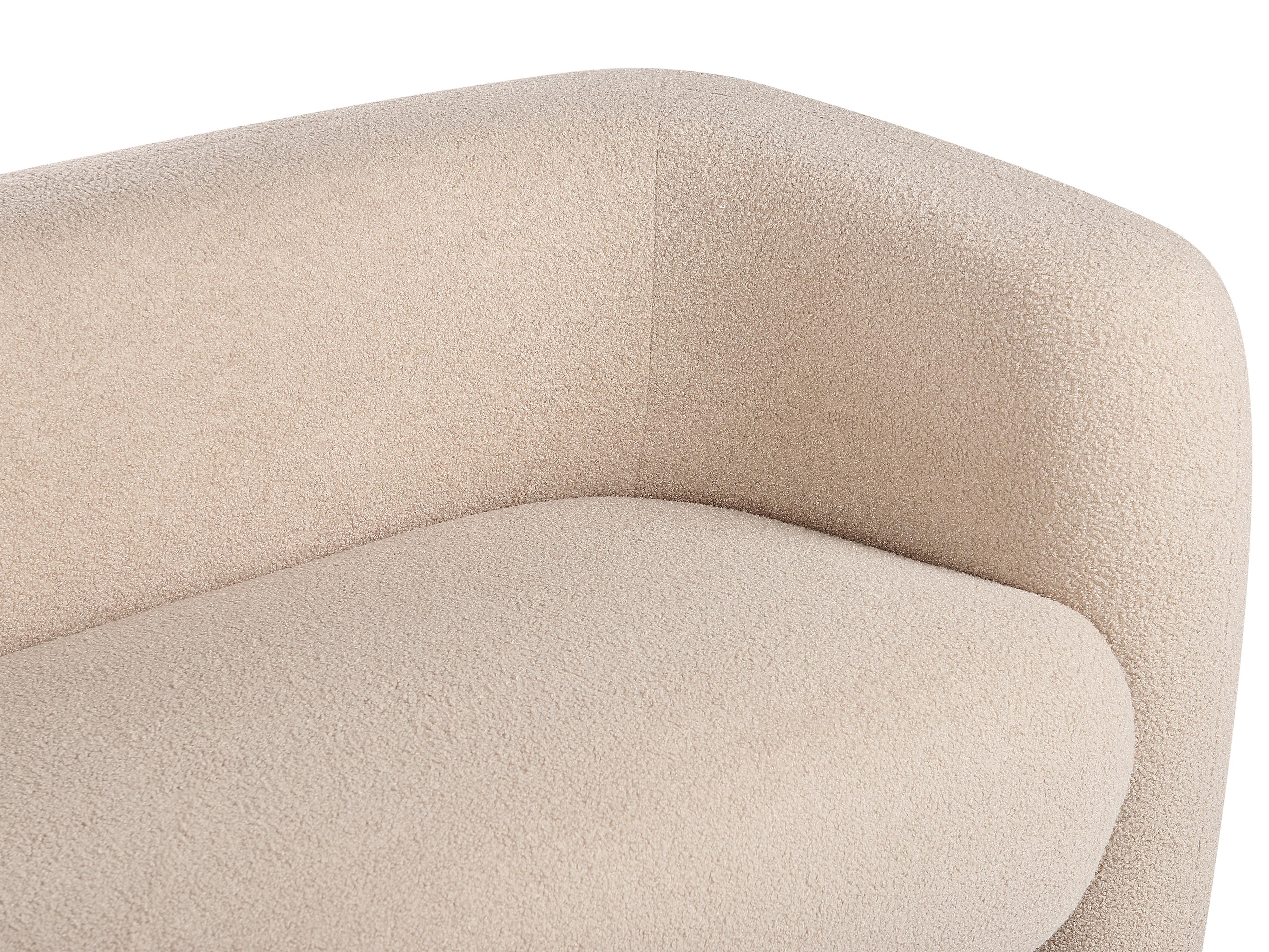 Bank 3-zits LEIREN Bouclé Beige