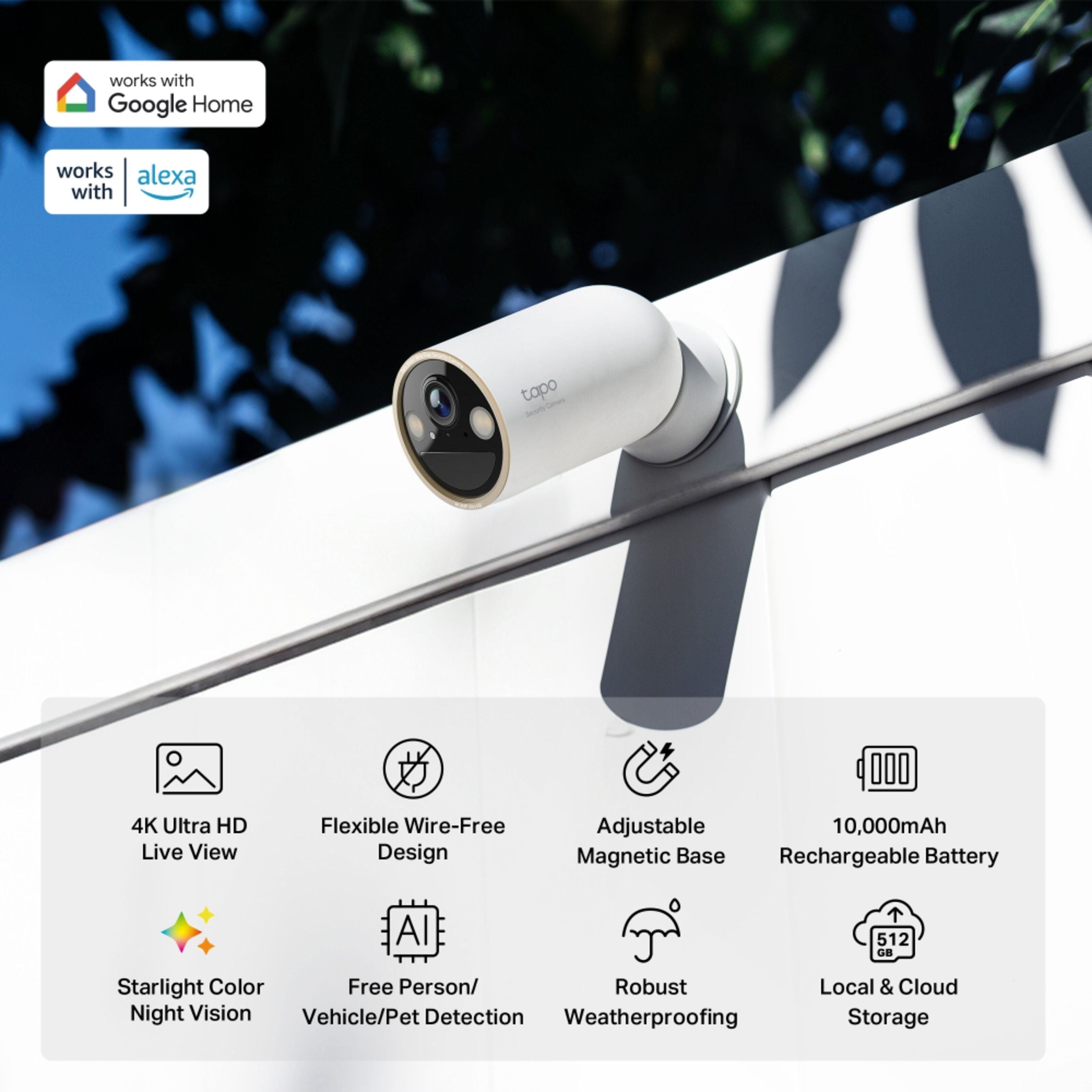 TP-link Tapo C460 – Batteridrevet Utendørskamera