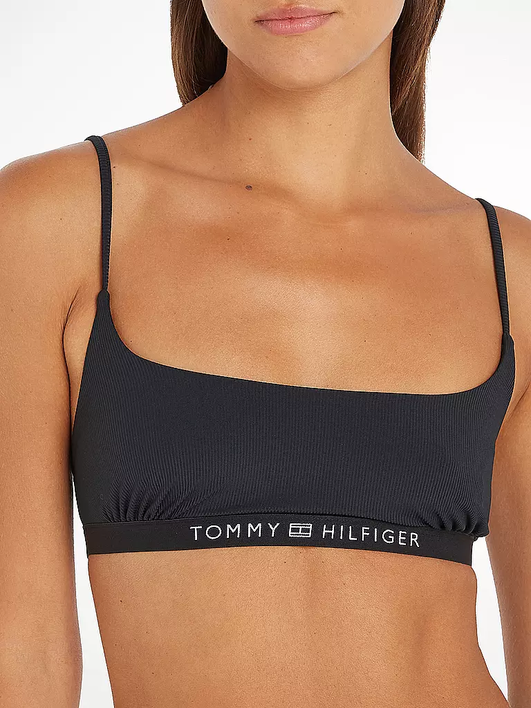 TOMMY HILFIGER Bikini Top schwarz