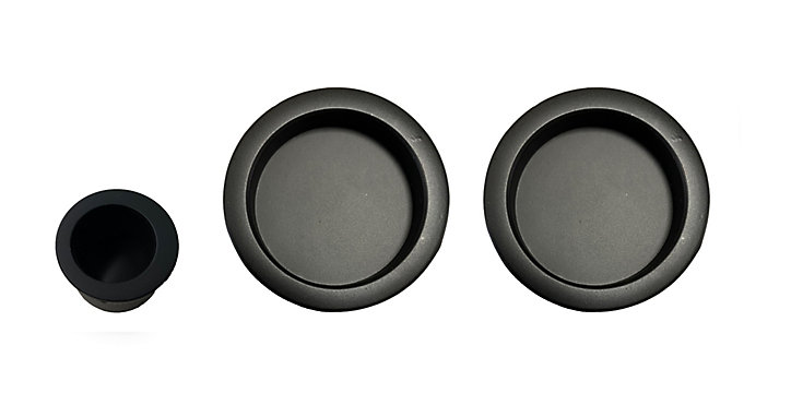 Coquille de tirage rond Neromat noir mat Ø48mm