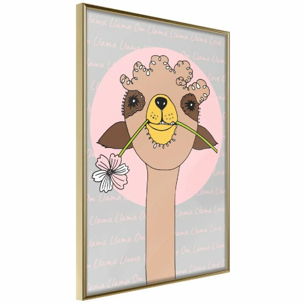 Paris Prix Affiche Cute Llama