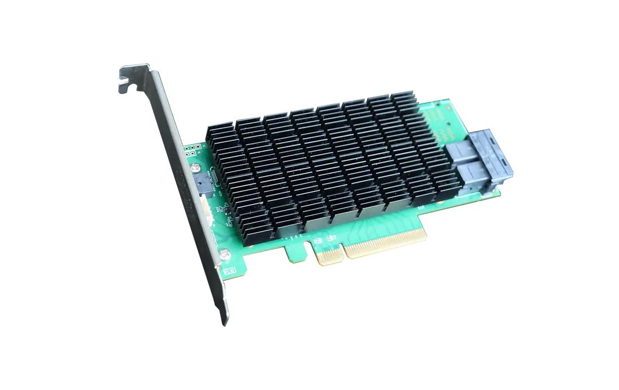 Host Bus Adapter Rocket R710 8 Kanäle, SAS3/SATA3<br>Professionelle 12G SAS HBA mit RAID-Unterstützung, Expander-Kompatibilität und Remote-Management – ideal für grosse Speicherlösungen