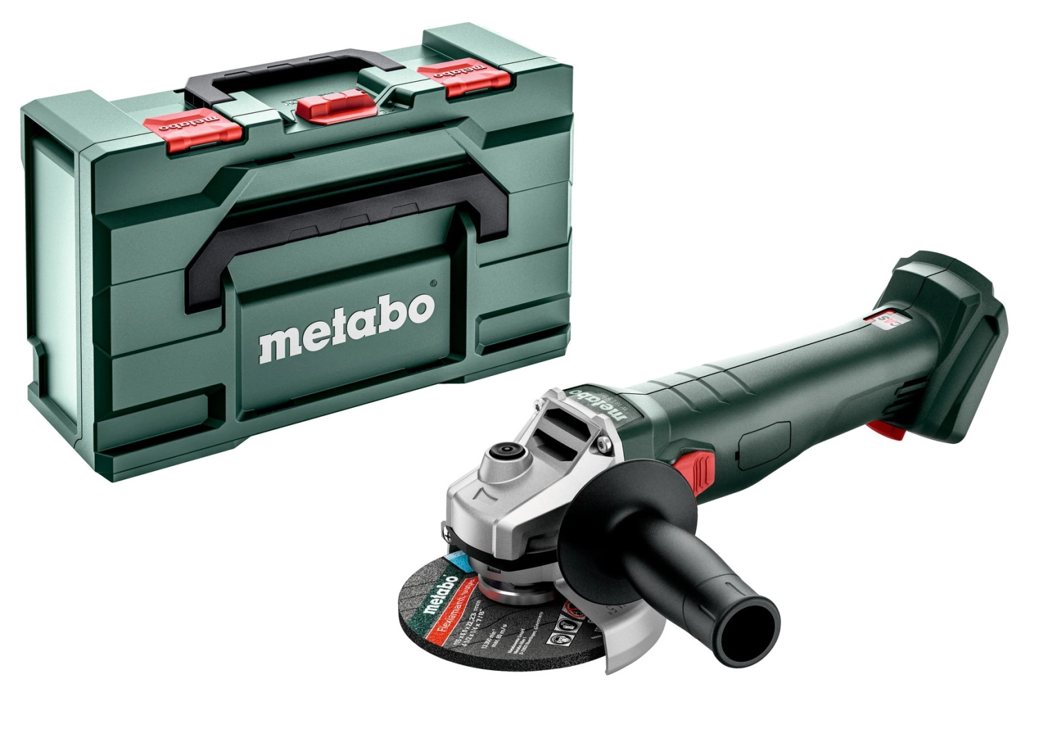 Metabo W 18 L 9-115 18V LiHD accu haakse slijper body in MetaBox - 115mm
