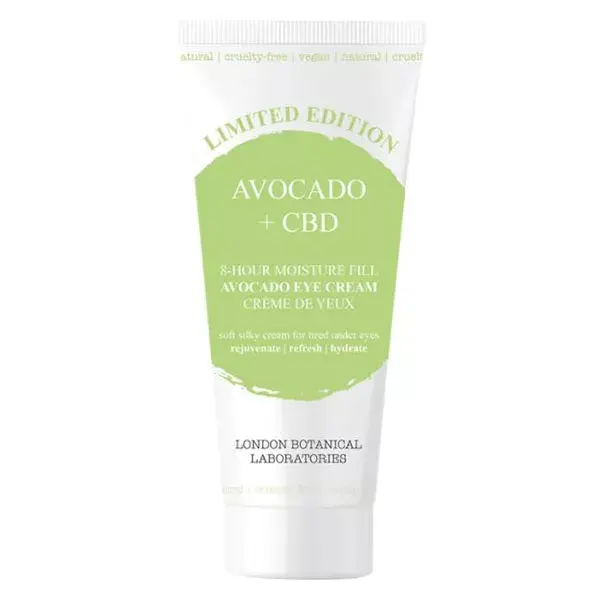 London Botanical Laboratories Edição Limitada Creme Hidratante para Olhos de 8 Horas com CBD e Abacate 20ml