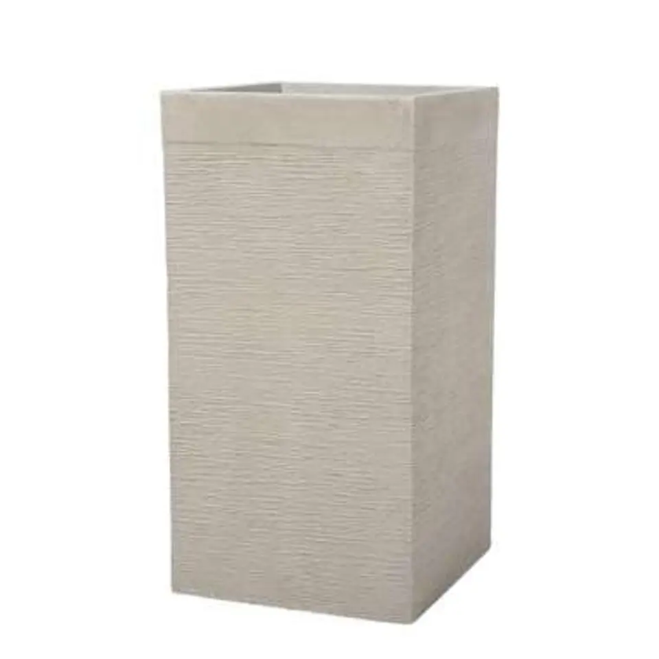 DION - Plantenbak - Lichtbeige - 40 cm - Klei-vezelmengsel