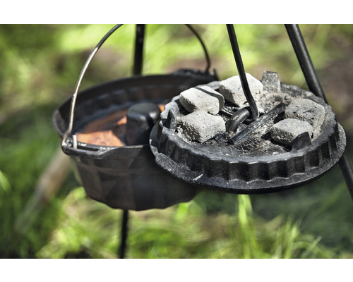 Deksellifter voor Dutch oven 34 x 4,2 cm staal zwart