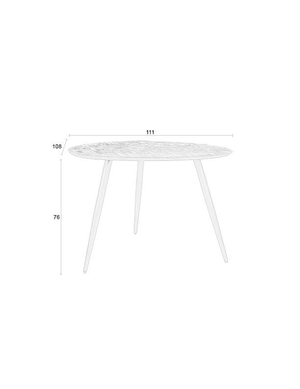 Eettafel Webster rond