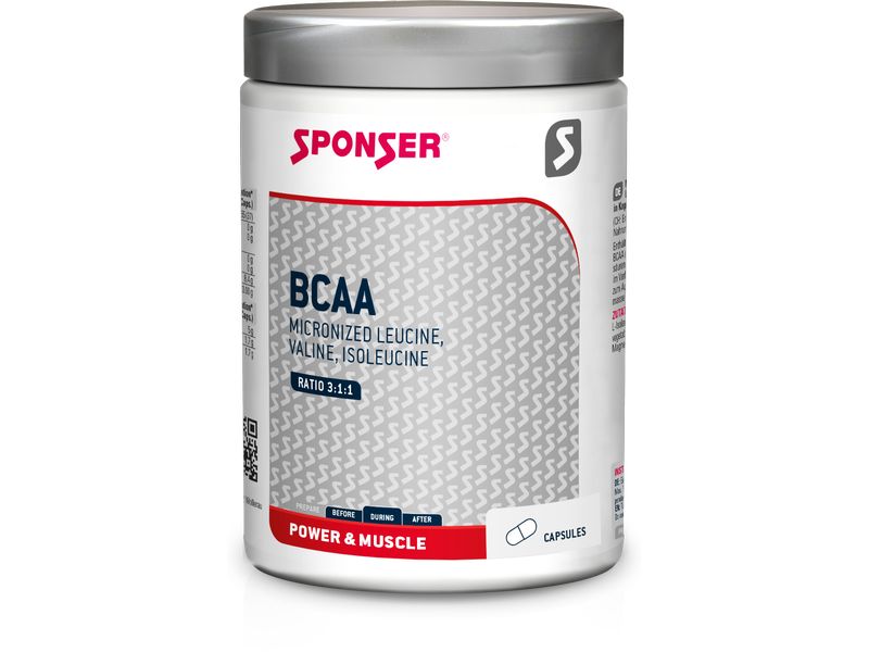 Sponser Kapseln BCAA 248 g Nahrungsergänzung, Dose mit 350 Stk./248 g