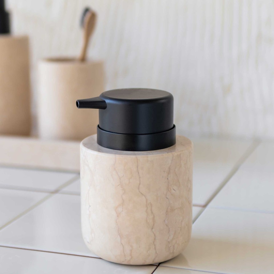 Mette Ditmer - MARBLE dispenser, low - Sand