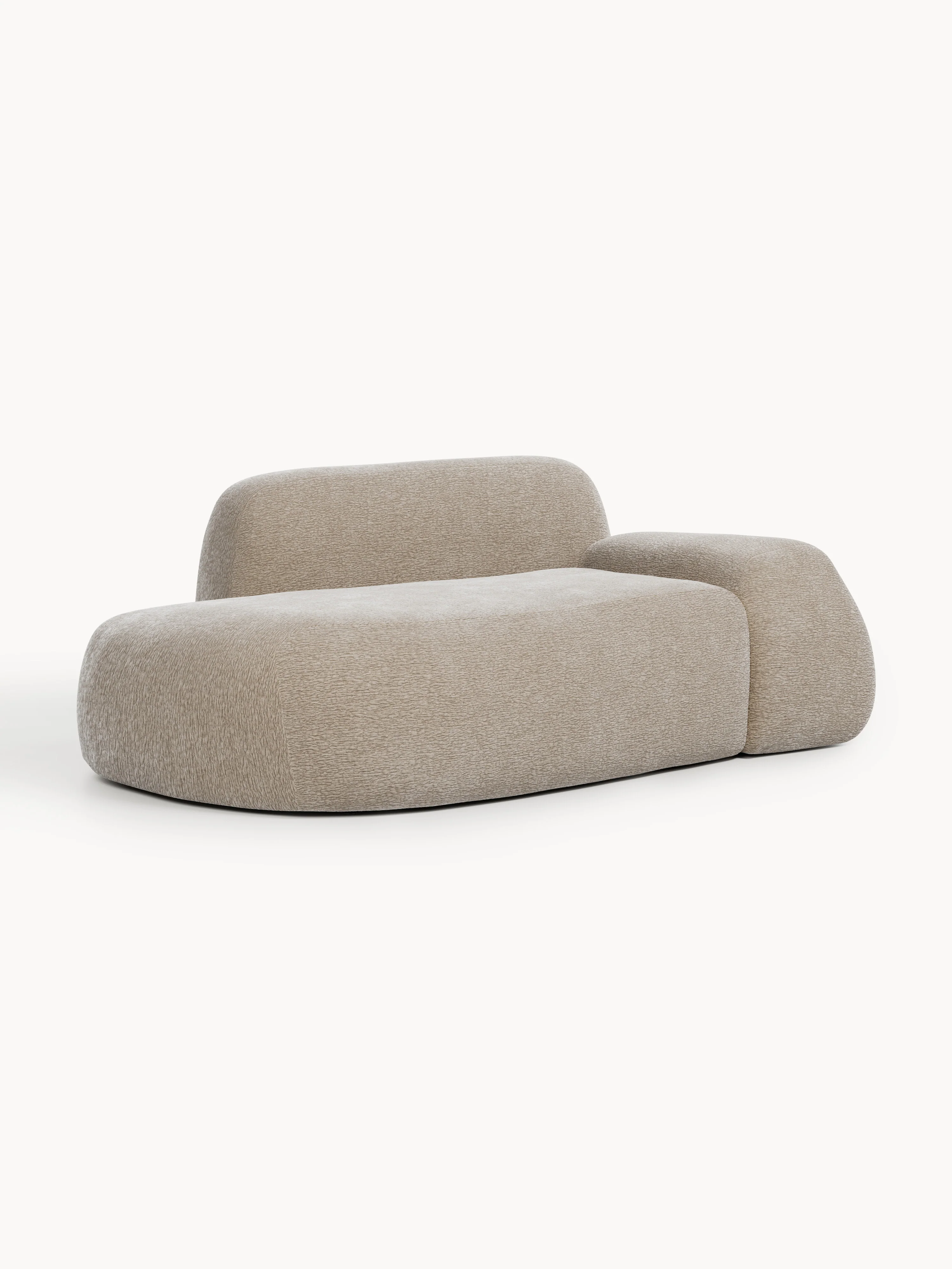 Bank Wolke (2-zits) met chaise longue