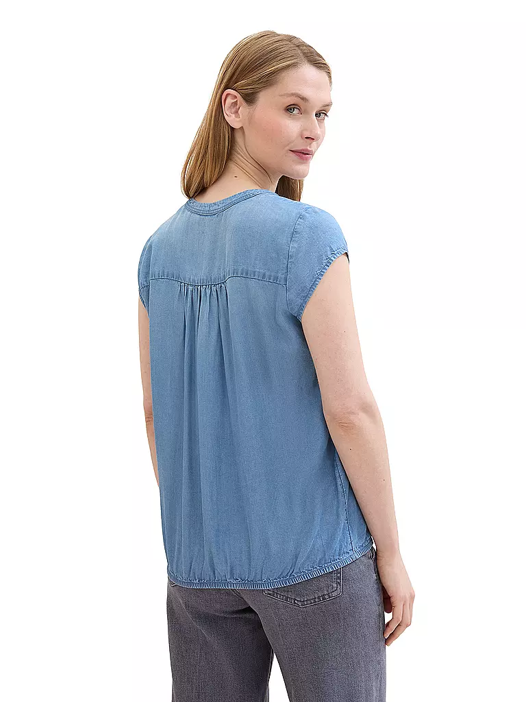 TOM TAILOR Jeansbluse  blau