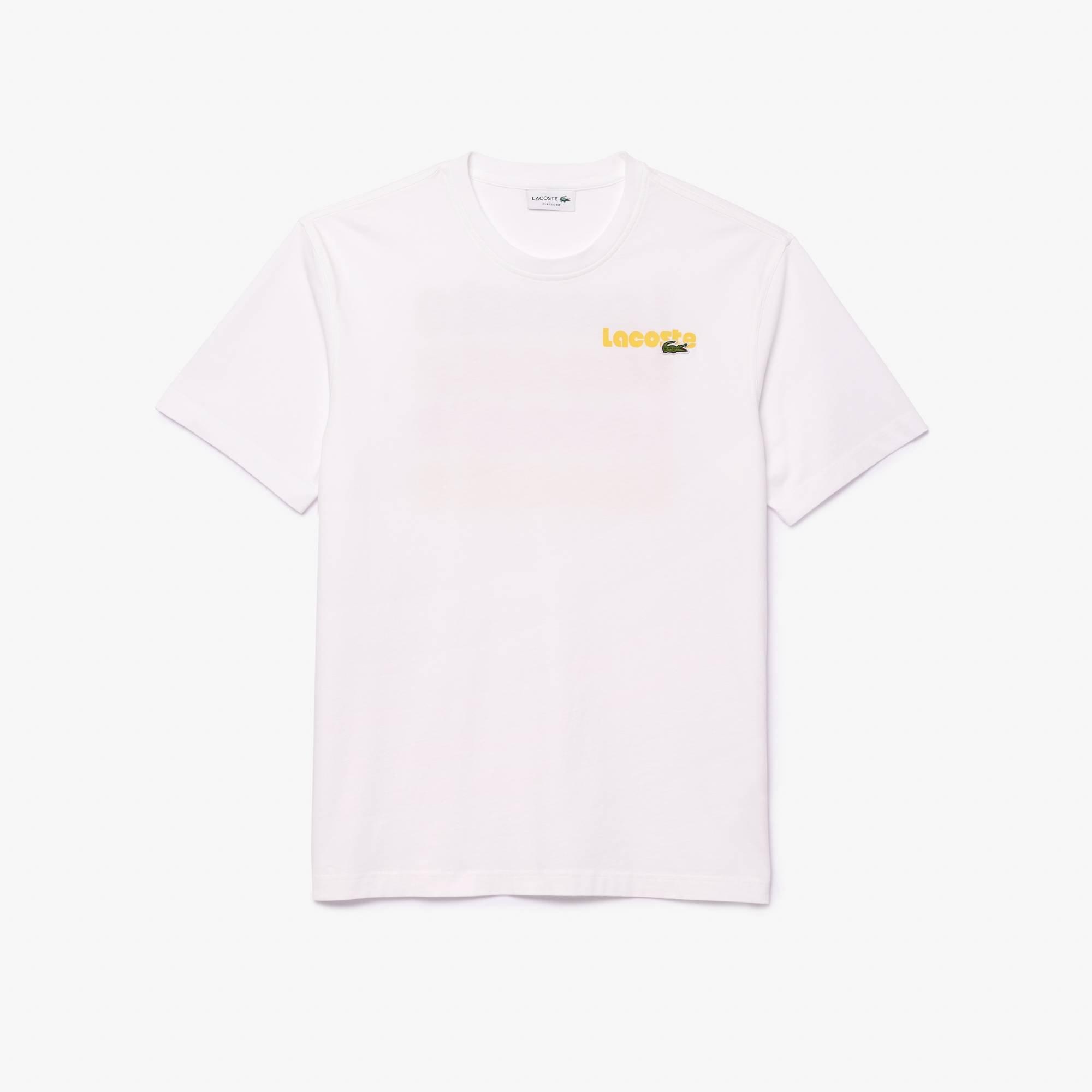 Lacoste Washed Effect Ombré Print T shirt
