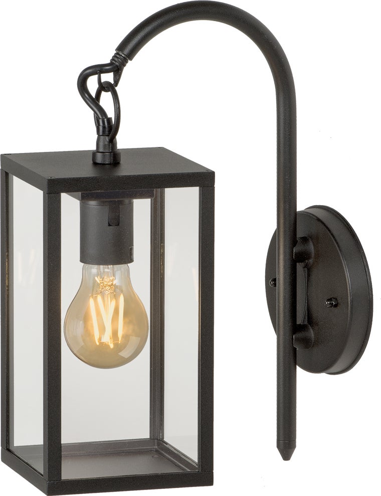 Garden Lights wandlamp Columba zwart 12 x 22 x 45 cm