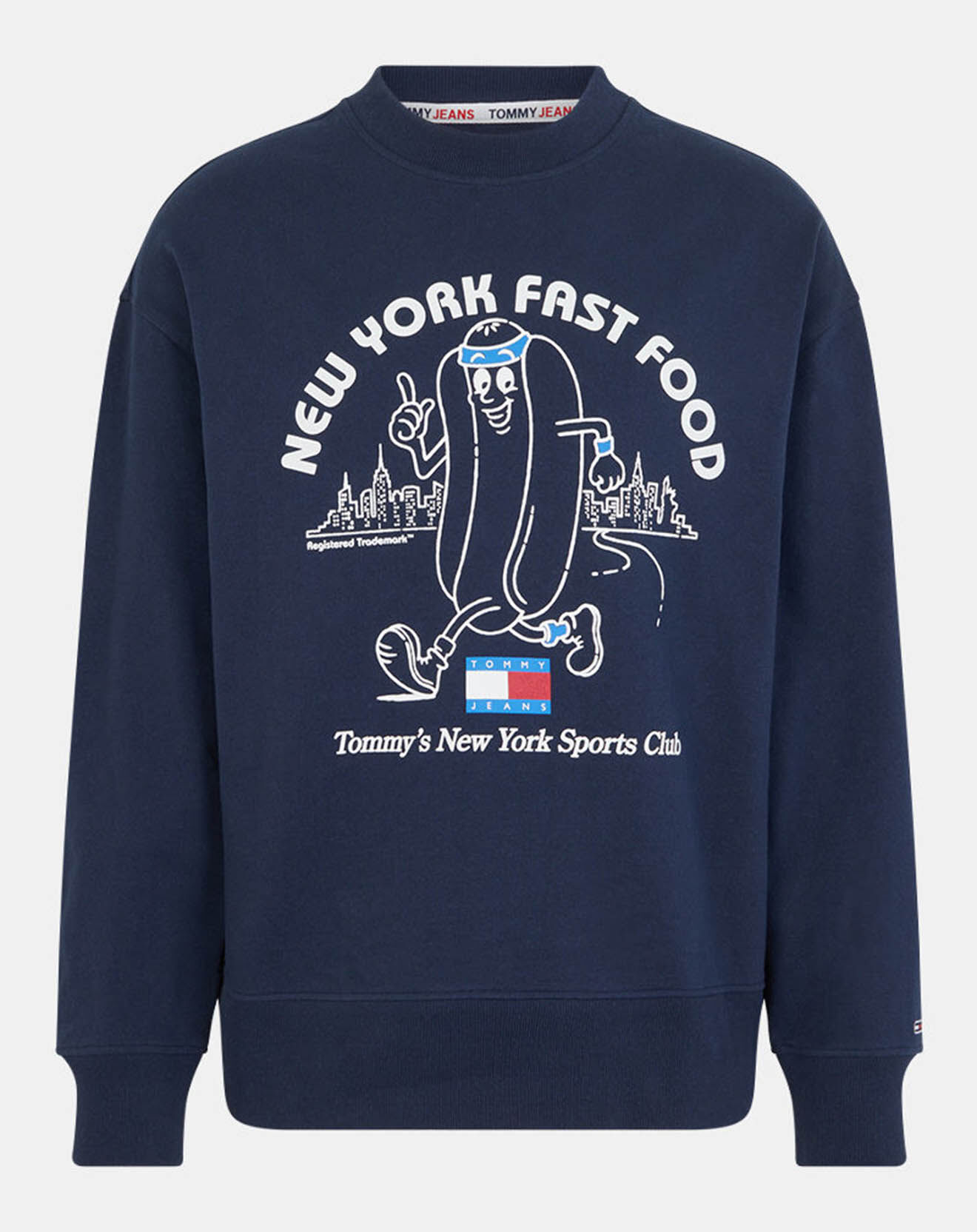 Tommy Jeans Sweat Sport bleu marine