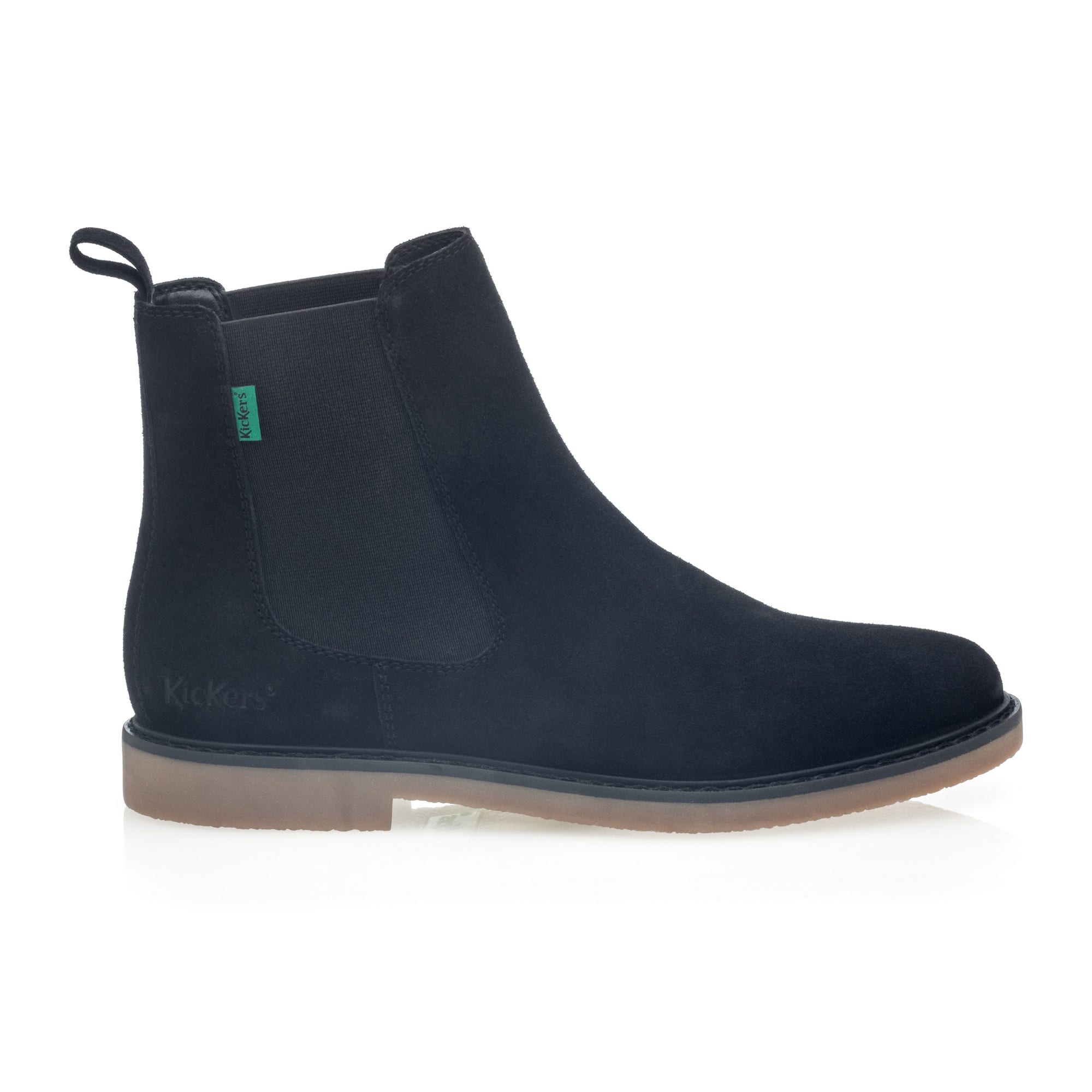 Boots chelsea Femme en cuir noir