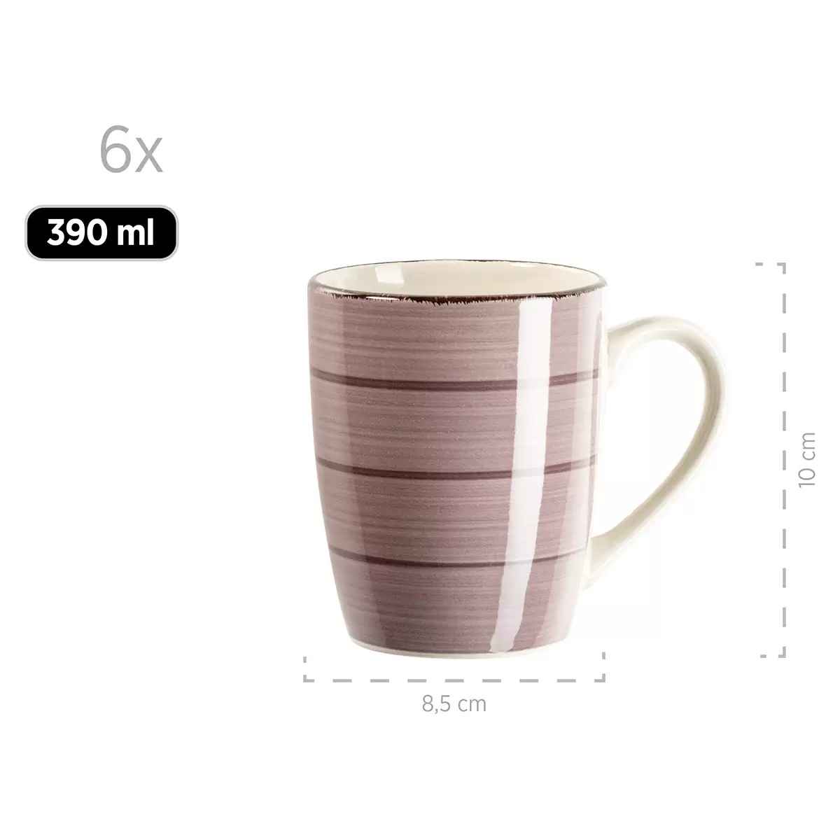 Geschirr-Set 30tlg. LUMACA Lila