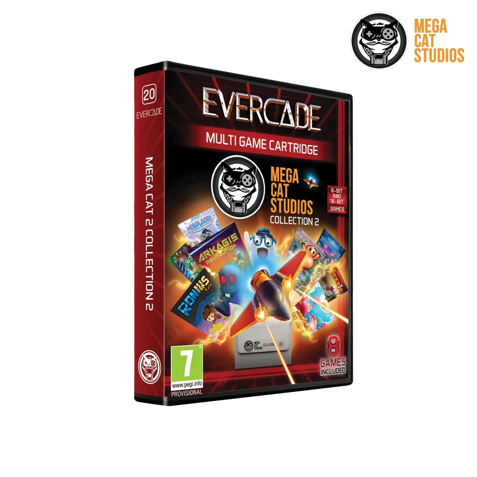 Blaze Evercade Mega Cat 2 Cartridge- BLAZE TAB Plus