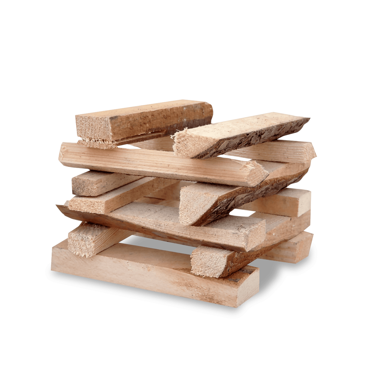 Heizfuxx Aanmaakhout Blauw 18 cm 20 kg x 9,6 zak 192 kg pallet Zachthout Aanmaakhout Aanmaakblokjes