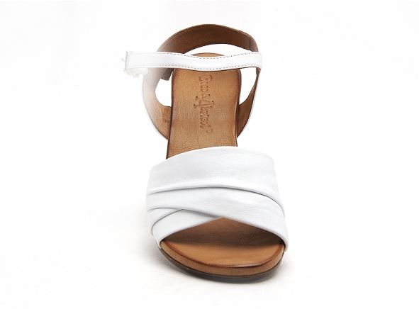 Coco abricot nu pieds talons femme minihy blanc