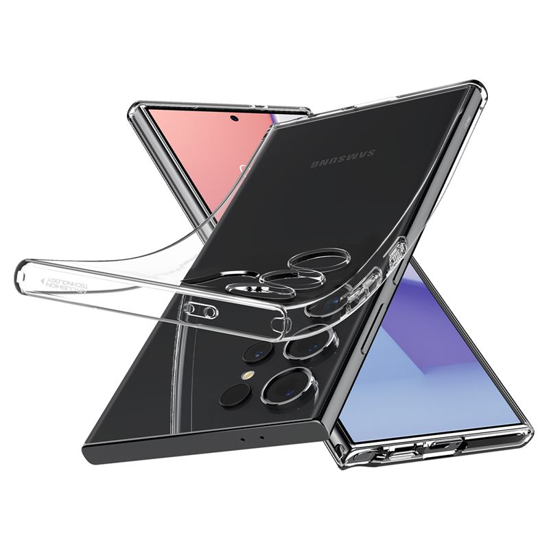Samsung Galaxy S24 Ultra Liquid Crystal Case Gummi Hülle (ACS07283) - Crystal Clear (Transparent)