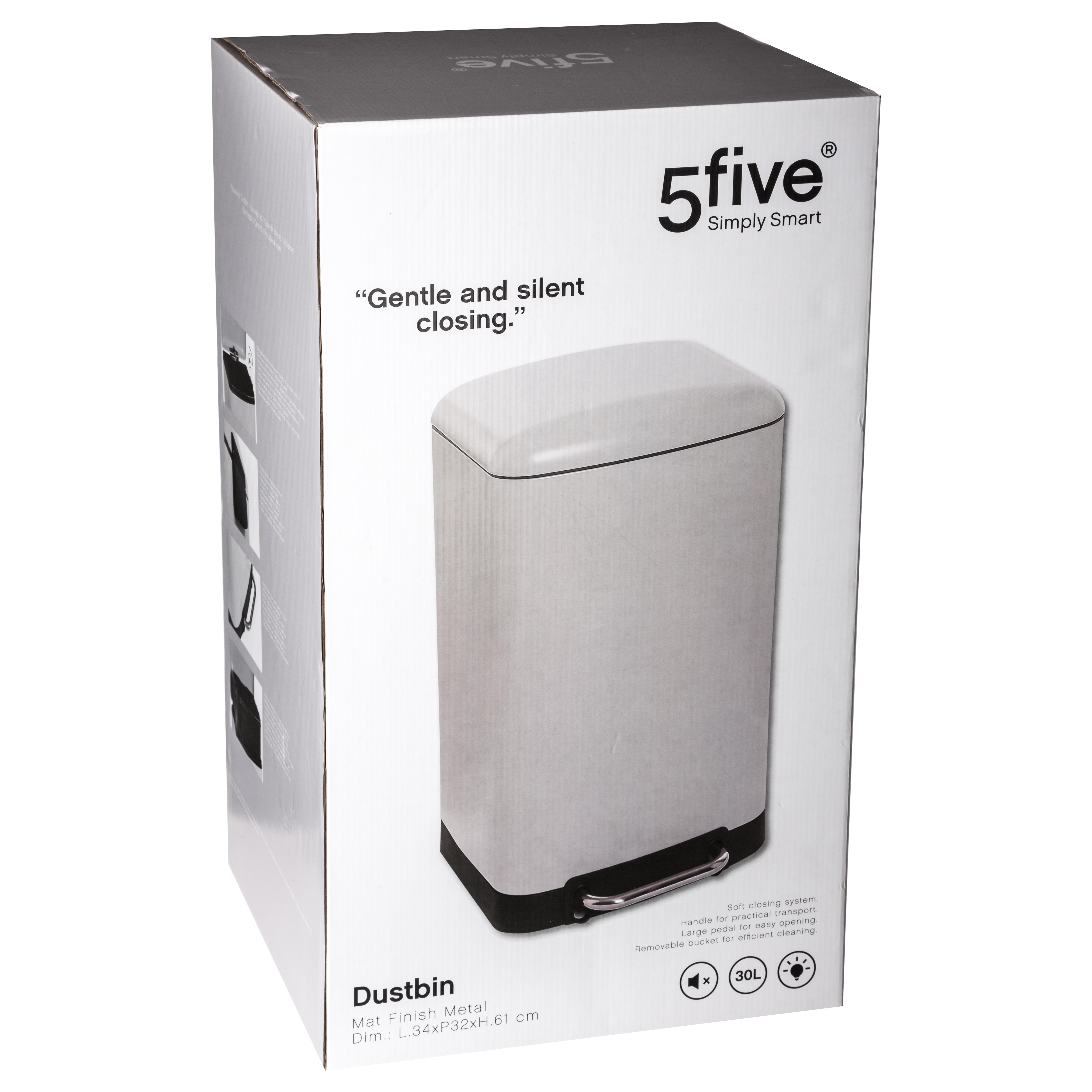 POUBELLE 30L BLANC