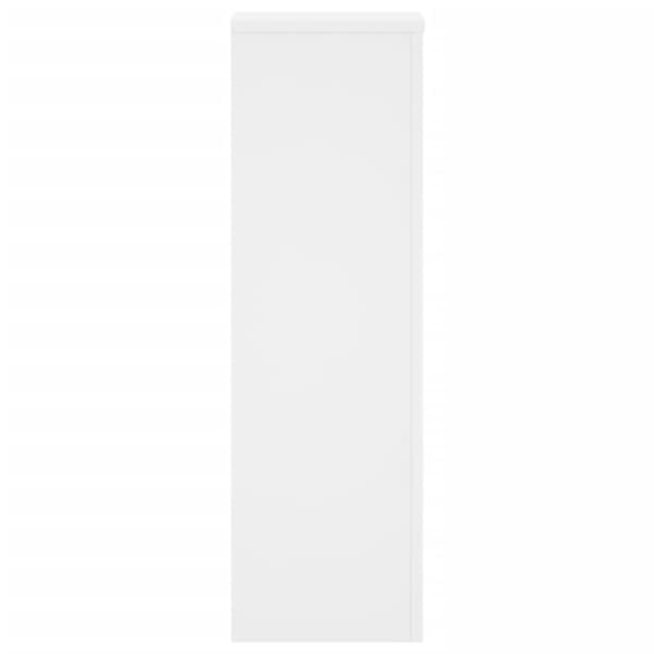 vidaXL Plantestativer 2 stk hvit 25x25x80 cm konstruert tre