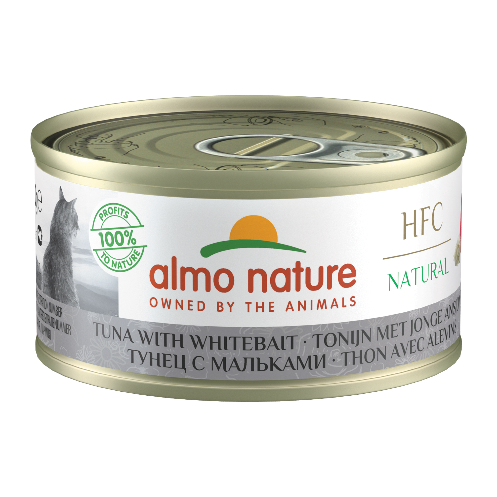 Almo Nature HFC 70 Natural Kattenvoer - Blik - Tonijn en Ansjovis