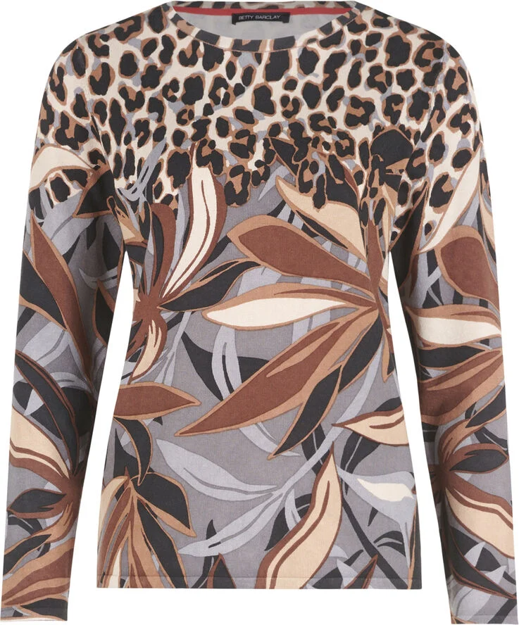 Betty Barclay Strickpullover Ku Grey/brown