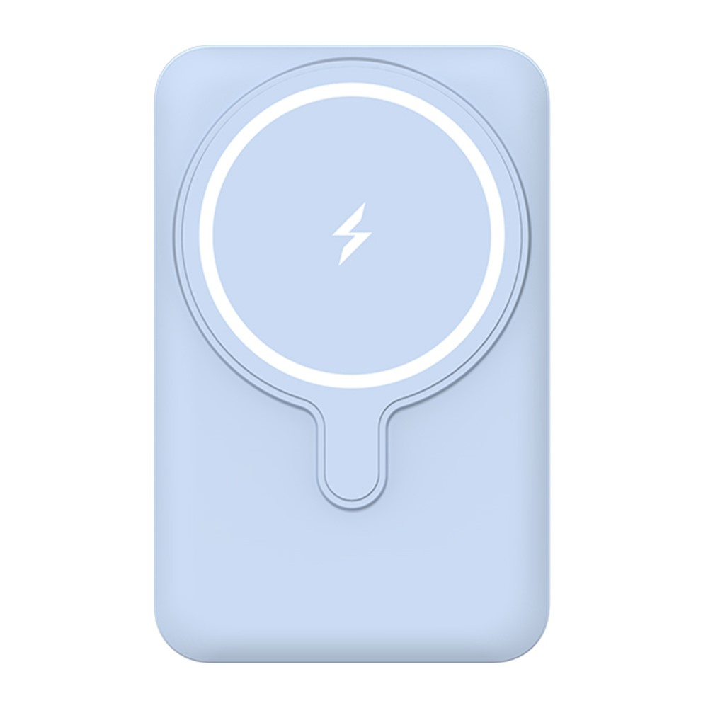 (22W) 5000mAh Magnetisches MagSafe PD Ladegerät USB C Powerbank   Kickstand - Blau