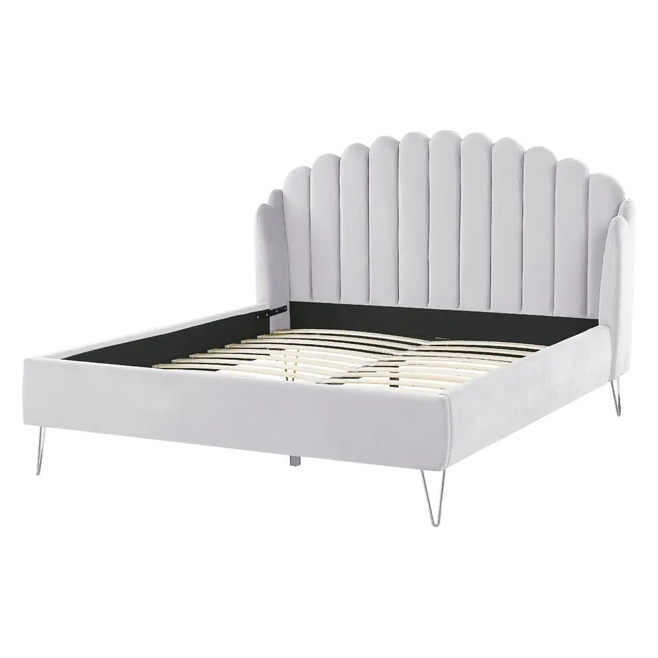 AMBILLOU - Tweepersoonsbed - Goud - 160 x 200 cm - Fluweel