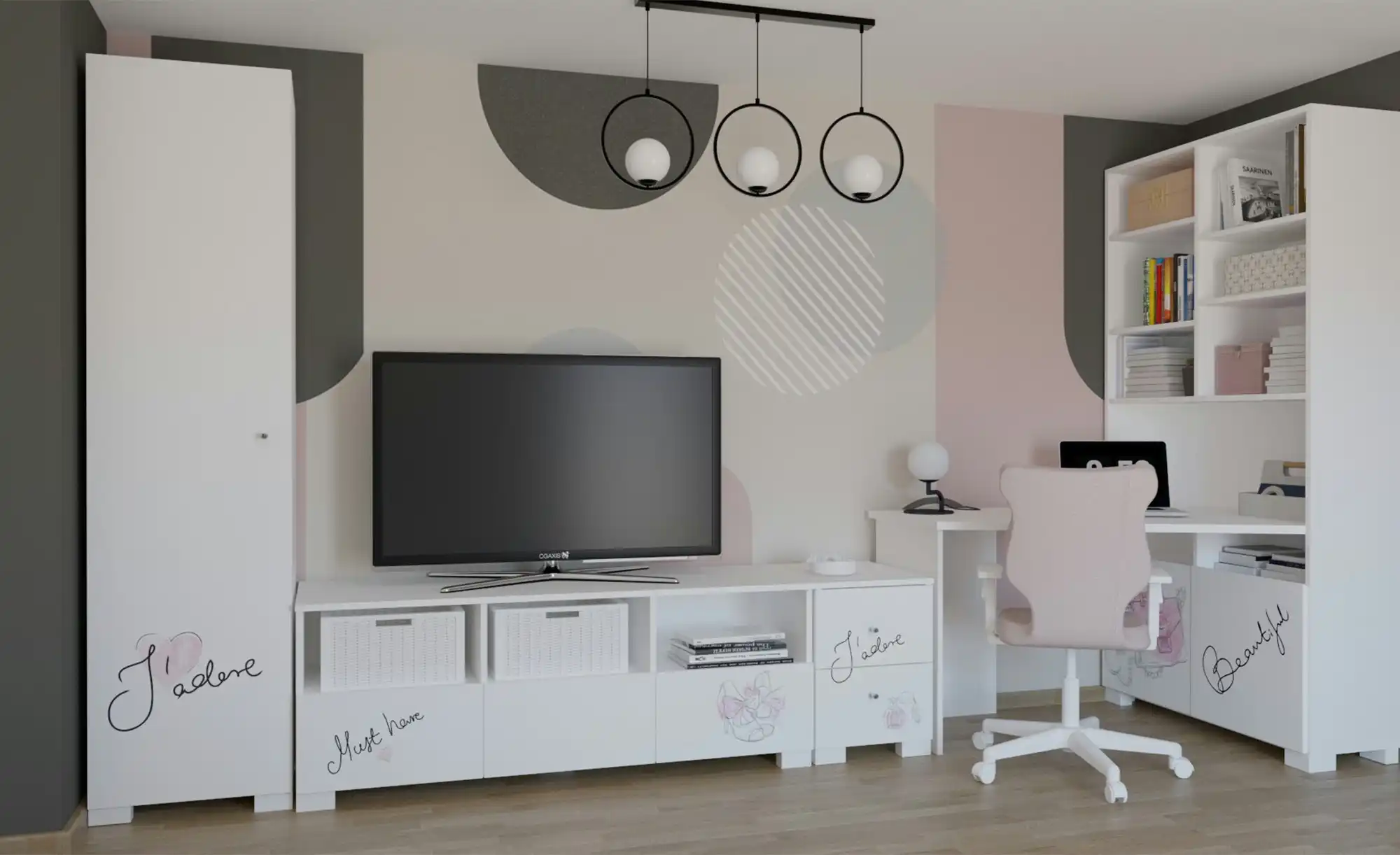 Kleiderschrank Fashion Pink