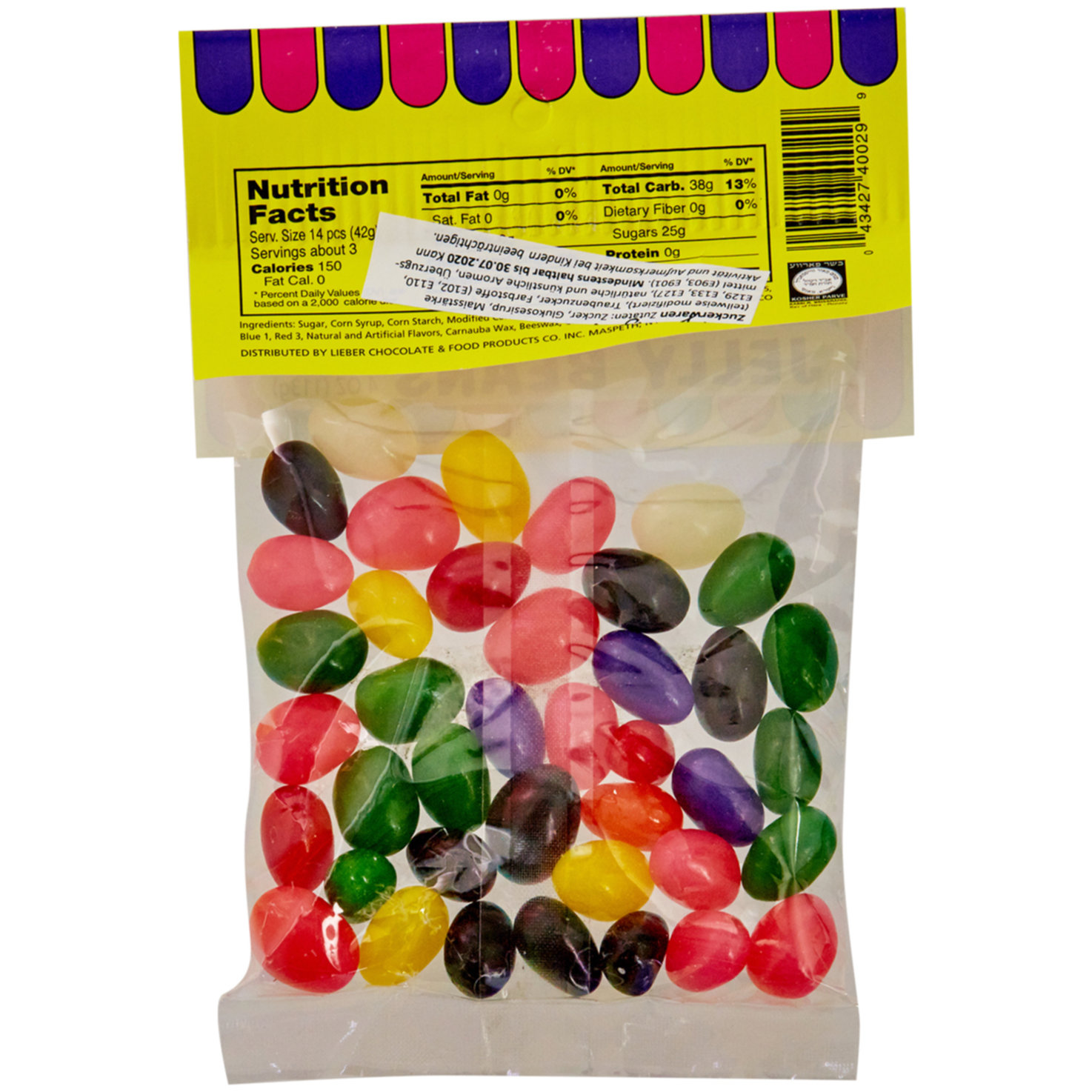 Liebers Bonbons Jelly Beans Koscher 113g