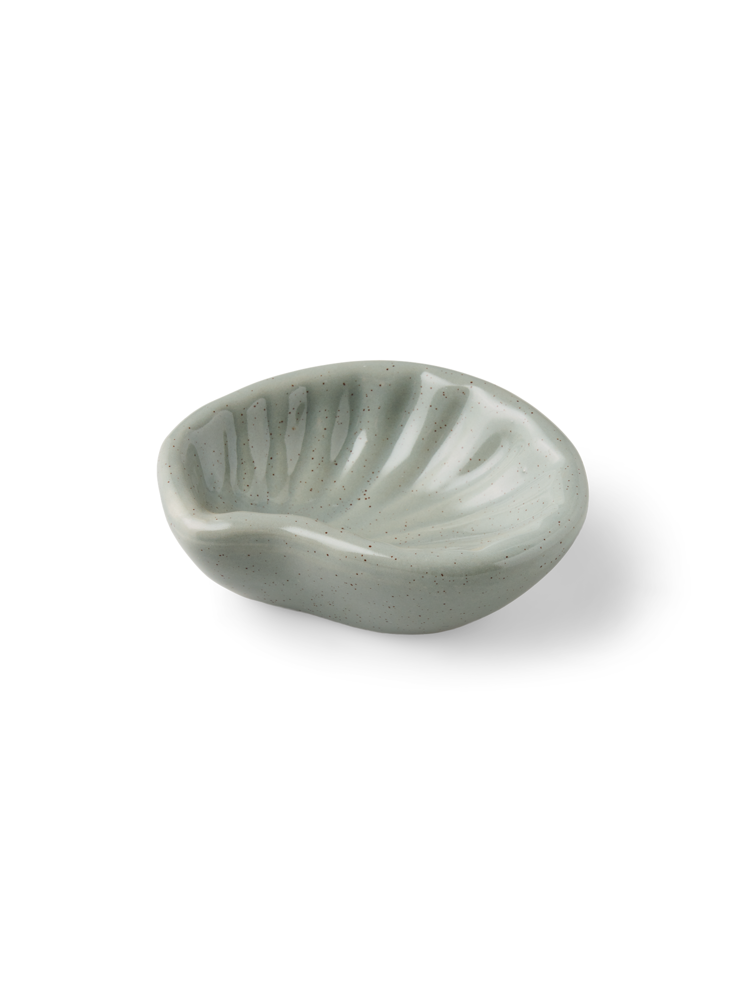 Dekorativ skål | Keramik. 10,5 x 8 x 3,5 cm. | Off White