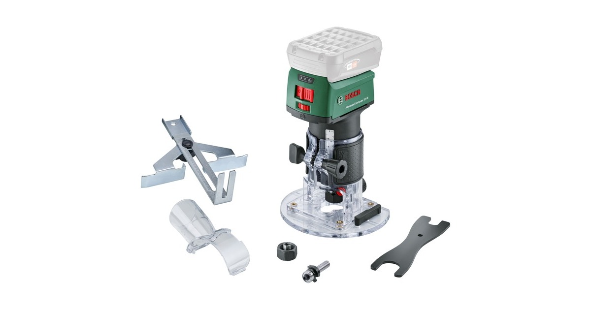 BoschAccufreesmachine AdvancedTrimRouter 18V-8 bovenfrees  (Groen/zwart, POWER FOR ALL ALLIANCE, Accu en oplader niet inbegrepen)